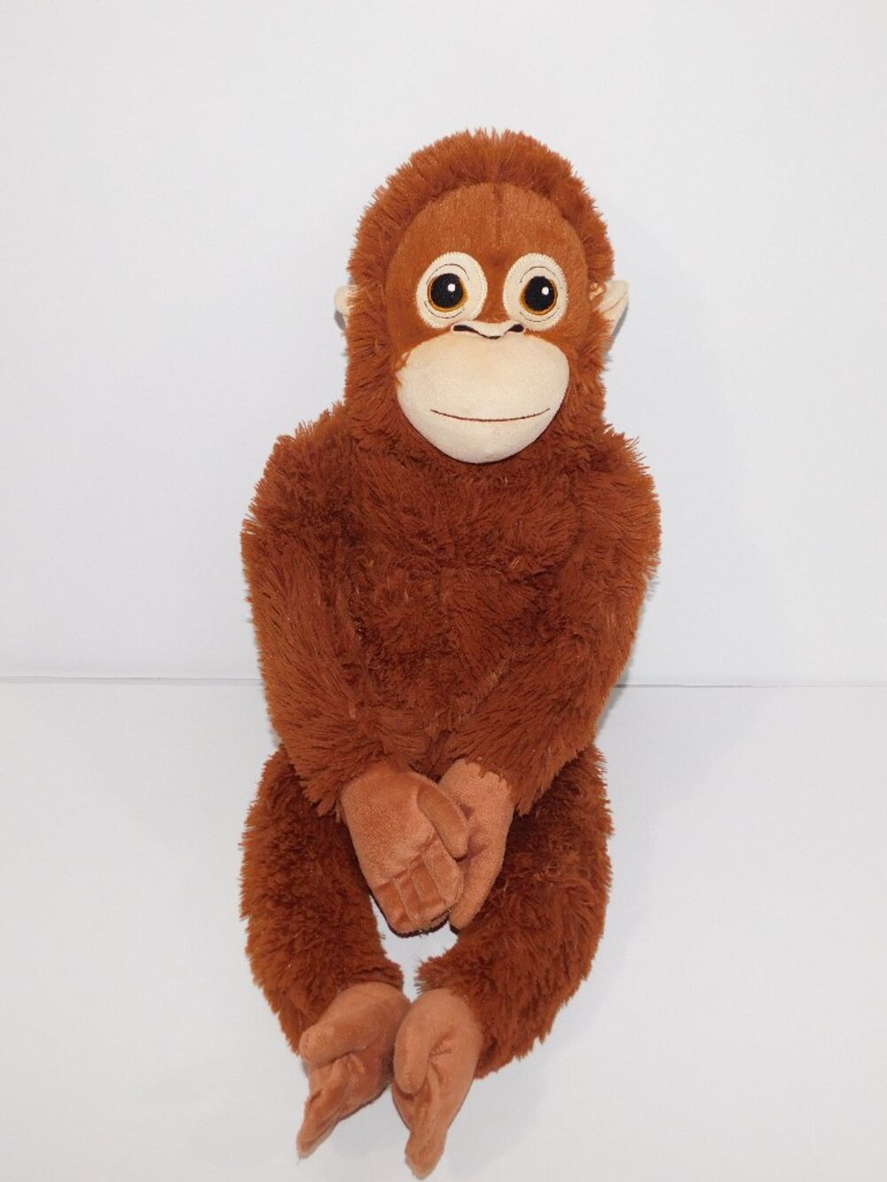 IKEA DJUNGELSKOG Plush Orangutan 23" Orange stuffed Monkey Punch Pal Soft Toy
